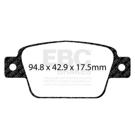 EBC YellowStuff Brake Pads (DP42107R) — view 2