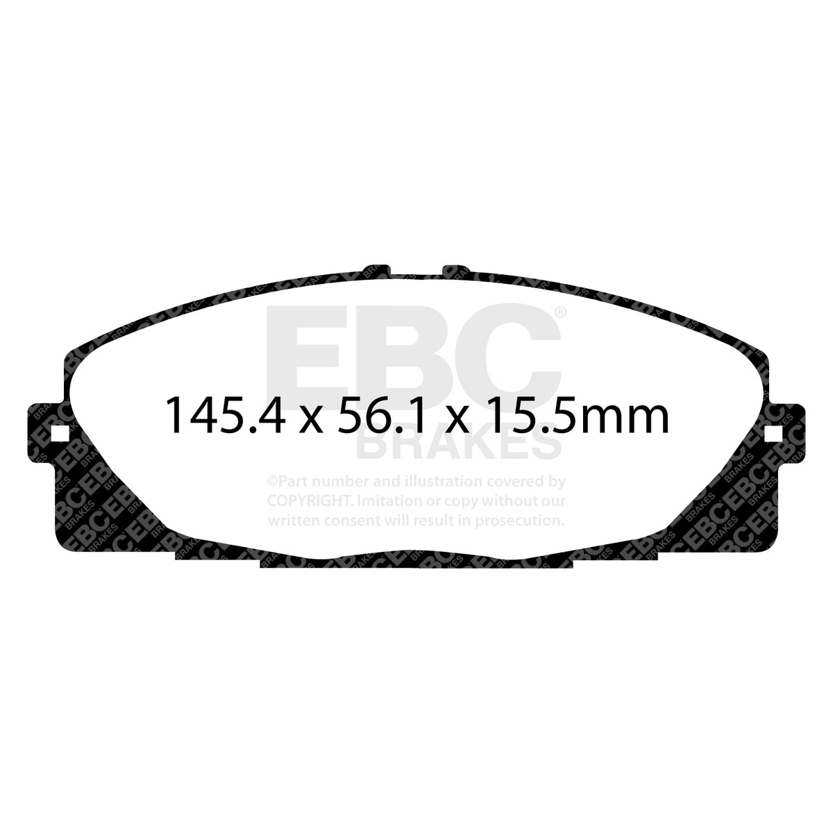 EBC Front Ultimax Brake Pads - Toyota Commercial Hiace (power Van) (DPX2114) — view 2
