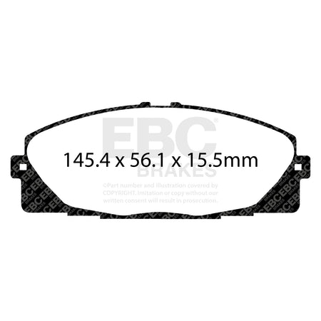 EBC Front Ultimax Brake Pads - Toyota Commercial Hiace (power Van) (DPX2114) — view 2