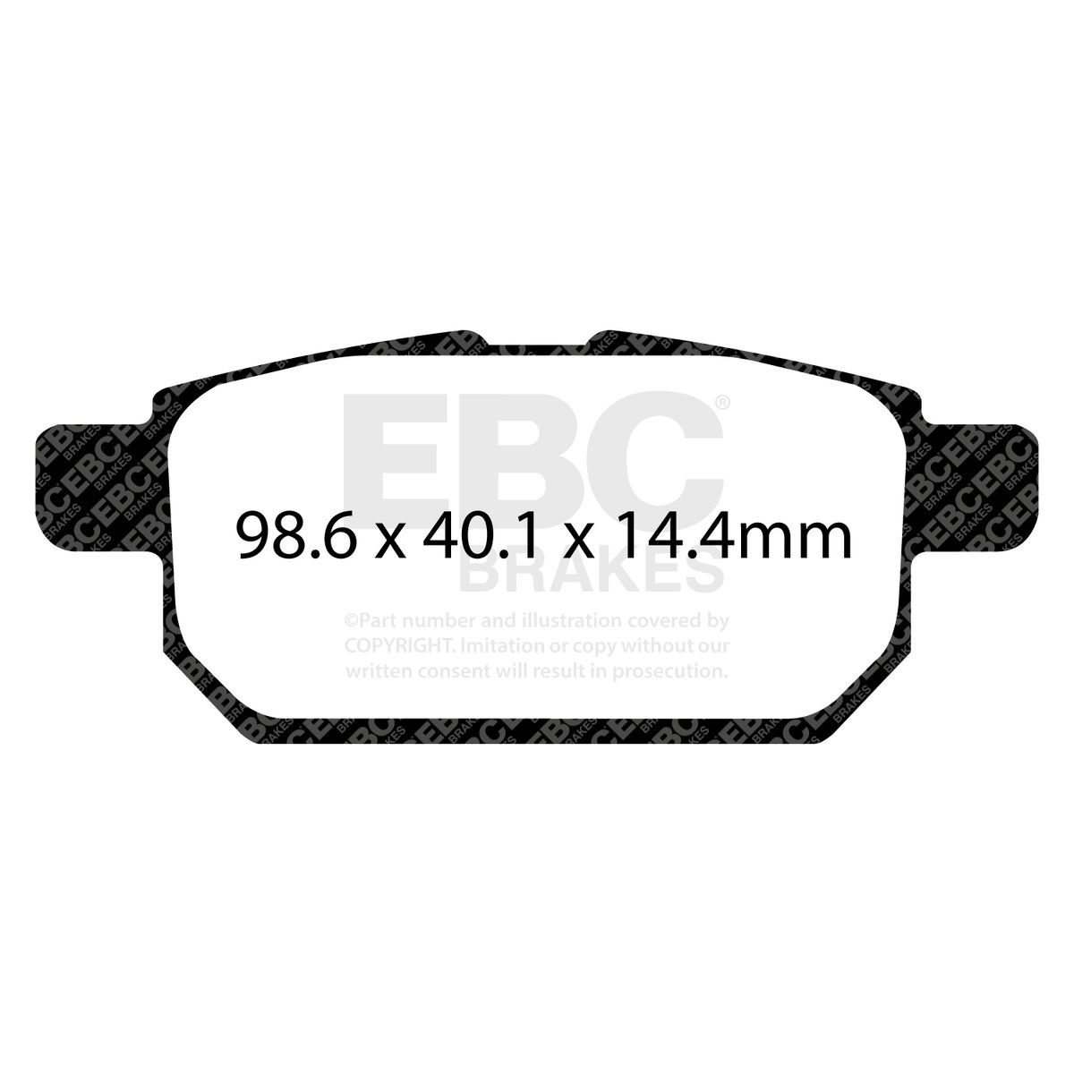 EBC Rear Ultimax Brake Pads - Suzuki Swift / Suzuki Sx4 S-cross (DPX2120) — view 2