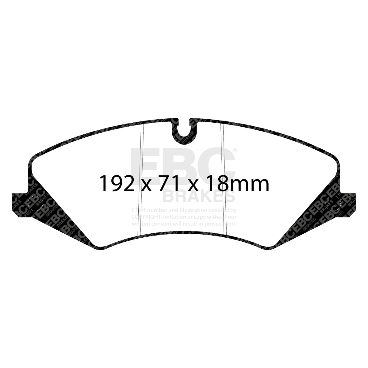 EBC Front YellowStuff Brake Pads - Land Rover Range Rover Sport / Land Rover Discovery 5 (DP42123R) — view 2