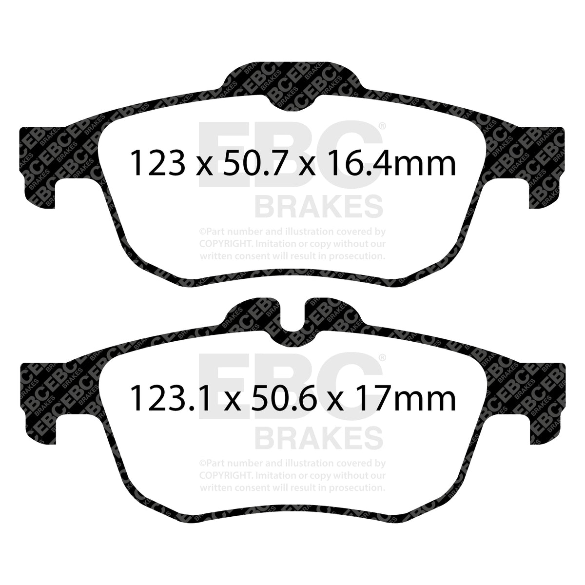 EBC Rear Ultimax Brake Pads - Renault Latitude (DPX2124) — view 2