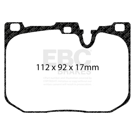 EBC Front Racing RP-X Brake Pads - BMW 3 Series (F30) / BMW 3 Series (F31) (DP82130RPX) — view 2