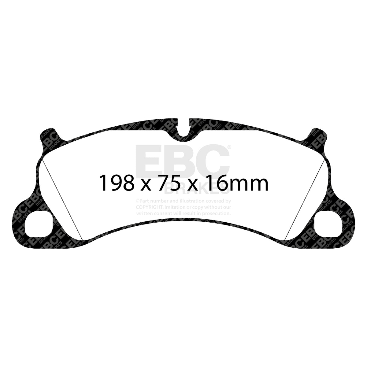 EBC Front RedStuff Brake Pads - Porsche 911 (991) / Porsche 911 (991|2) (DP32144C) — view 2