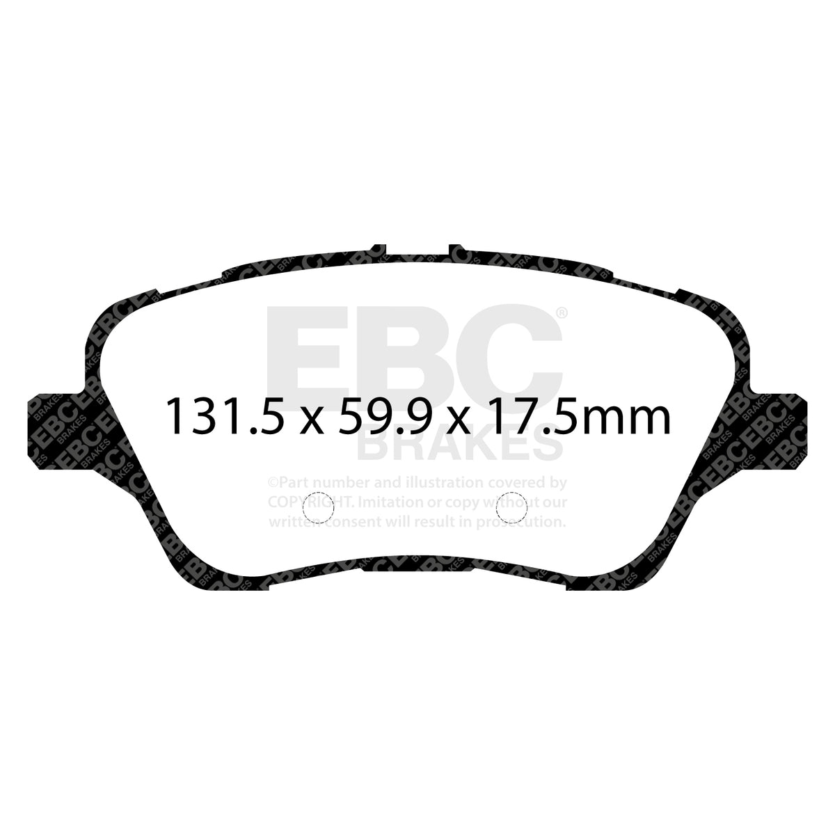 EBC Front BlueStuff Brake Pads - Ford Fiesta / Ford Fiesta Active (DP52149NDX) — view 2