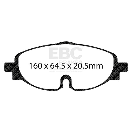 EBC Front BlueStuff Brake Pads - Volkswagen Golf / Skoda Octavia (5E) (DP52150NDX) — view 2
