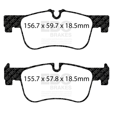 EBC Front Ultimax Brake Pads - BMW 1 Series (F20) / BMW 1 Series (F21) (DPX2155) — view 2