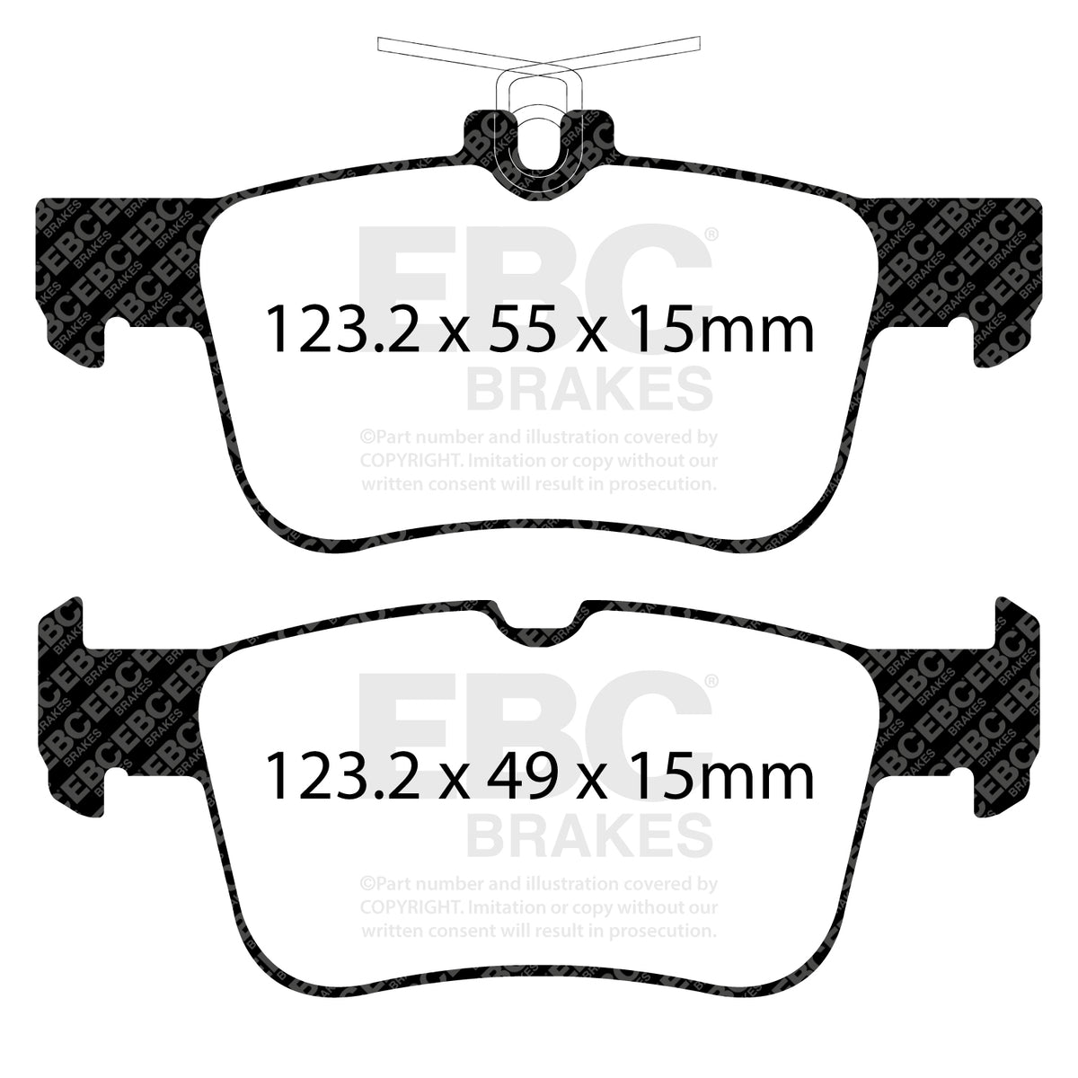 EBC Rear Ultimax Brake Pads - Ford Mondeo (DPX2160) — view 2