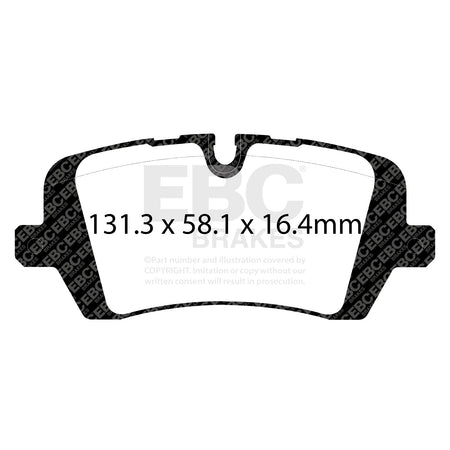 EBC Rear Ultimax Brake Pads - Land Rover Range Rover Sport / Land Rover Discovery 5 (DPX2161) — view 2
