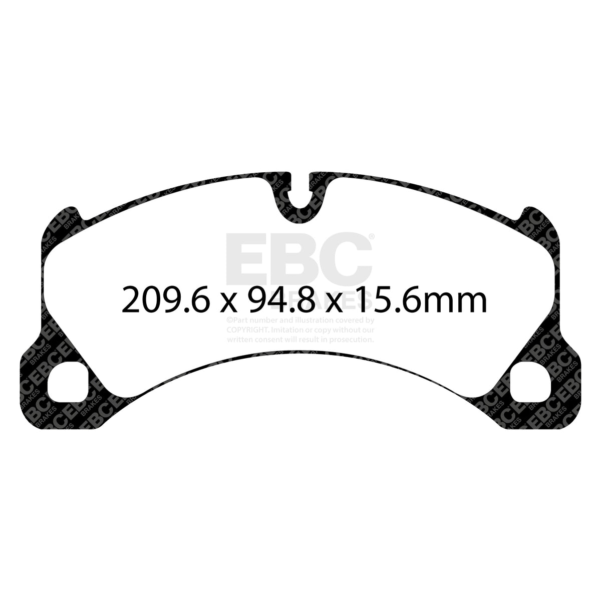EBC Front BlueStuff Brake Pads - Porsche Panamera (2nd Gen) (971) / Porsche Panamera Sport Turismo (971) (DP52162NDX) — view 