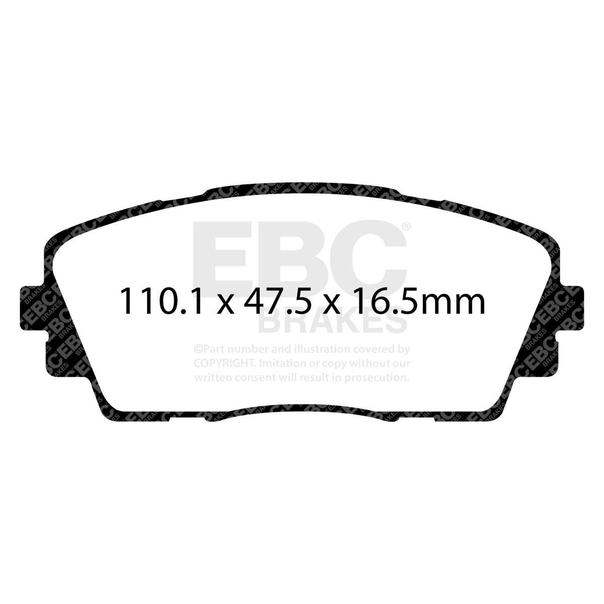 EBC Front Ultimax Brake Pads - Kia Picanto (DPX2163) — view 2