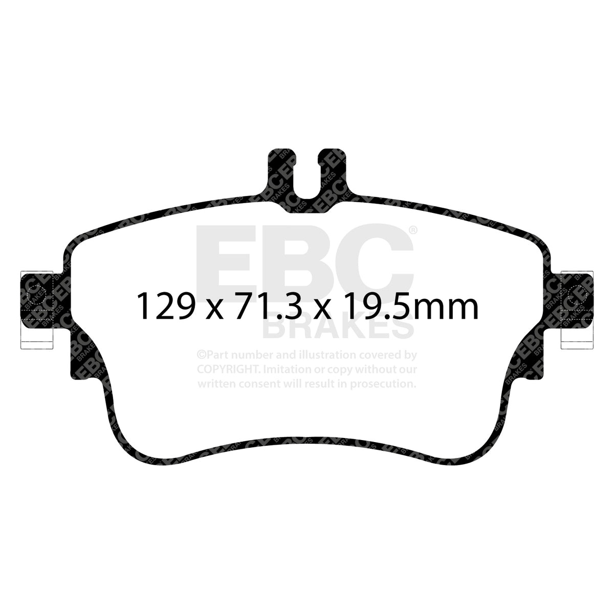 EBC Front Ultimax Brake Pads - Mercedes-Benz B-Class (W246) / Mercedes-Benz A-Class (W176) (DPX2164) — view 2