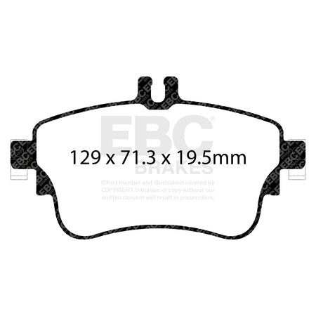 EBC Front Ultimax Brake Pads - Mercedes-Benz B-Class (W246) / Mercedes-Benz A-Class (W176) (DPX2164) — view 2