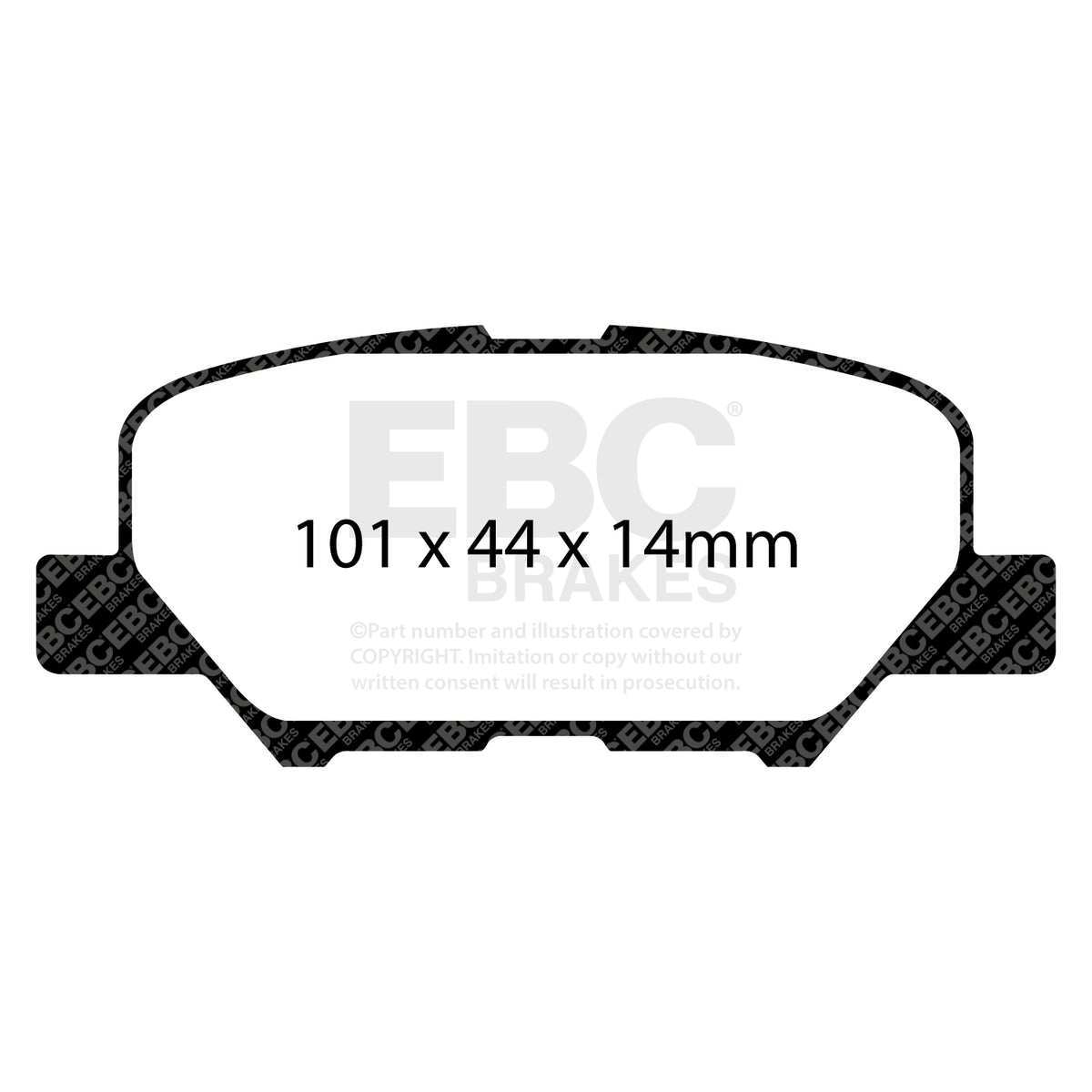 EBC Rear GreenStuff Brake Pads - Mitsubishi Asx / Mazda 6 (DP22171) — view 2
