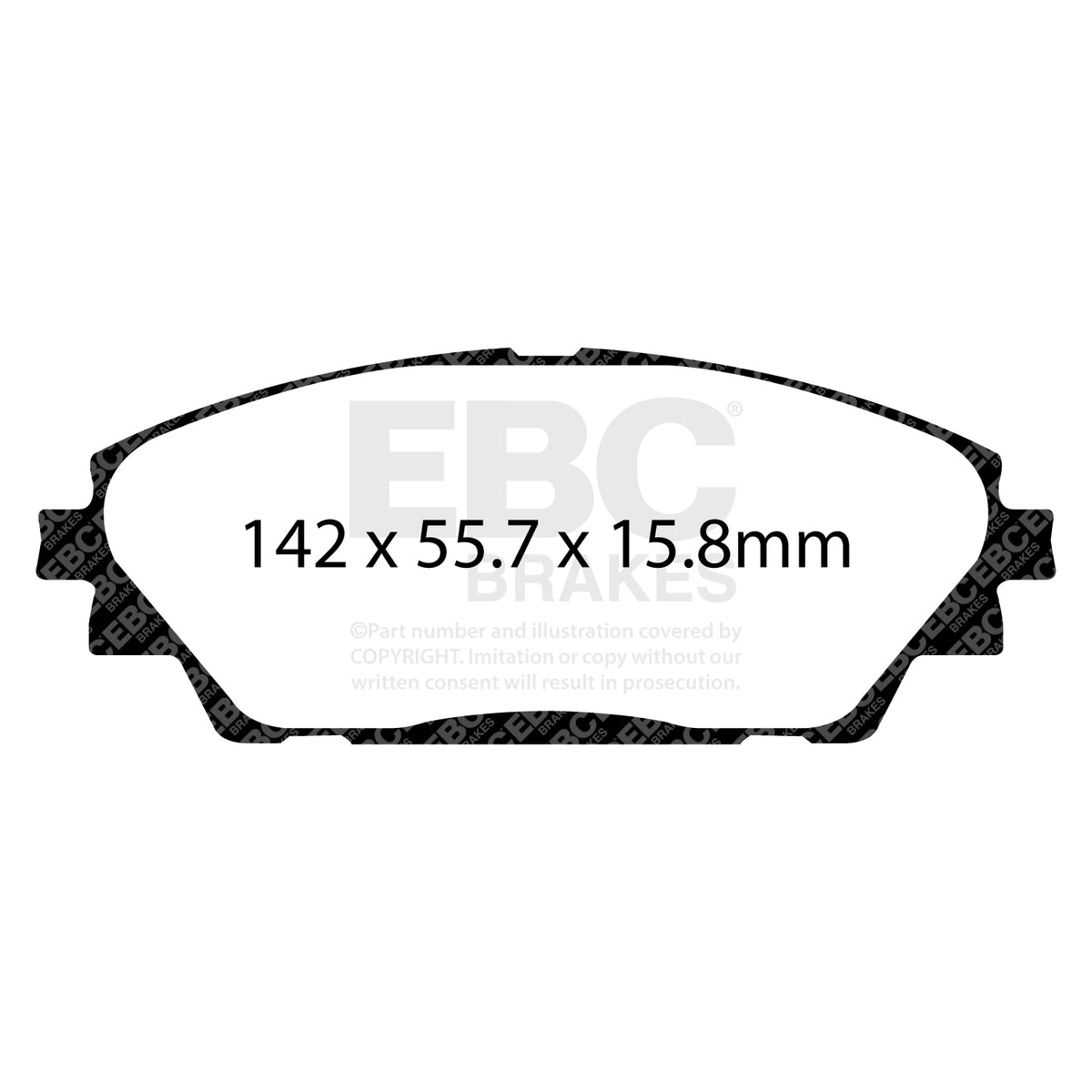 EBC Front Ultimax Brake Pads - Mazda 3 / Mazda CX30 (DPX2185) — view 2