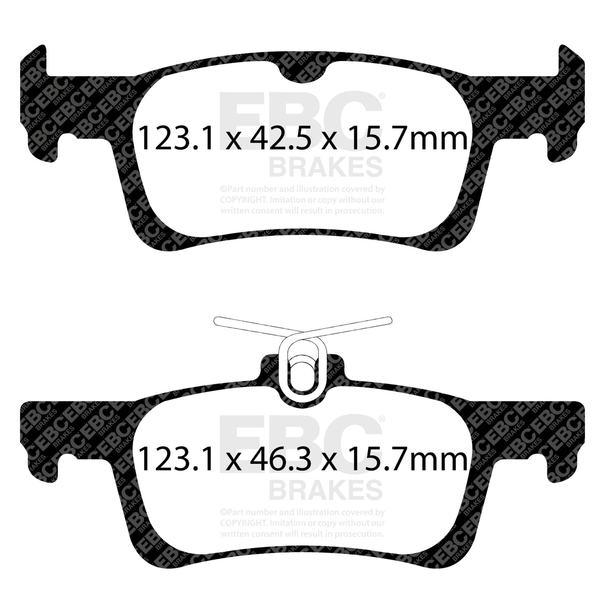EBC Rear GreenStuff Brake Pads - Peugeot 308 / Peugeot 308 Sw (DP22199) — view 2