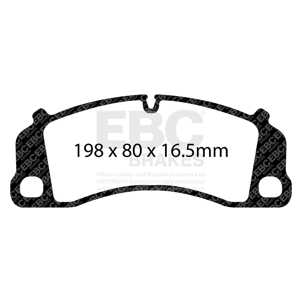 EBC Front Racing RP-X Brake Pads - Porsche 911 (992) / Porsche 911 (991|2) (DP82206RPX) — view 2