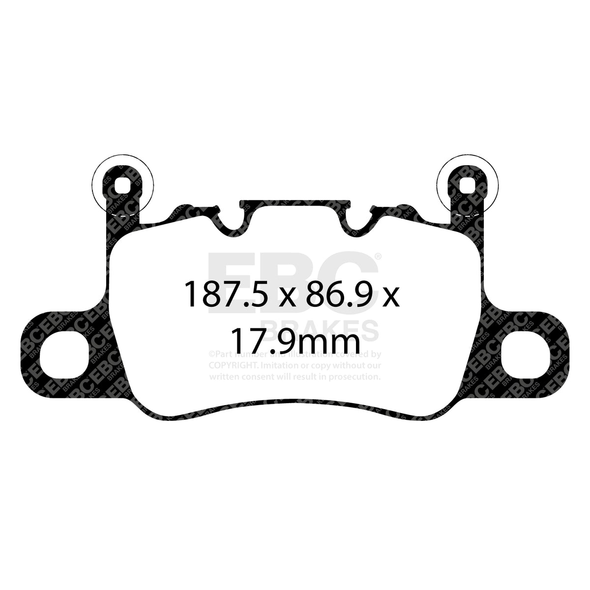 EBC Rear YellowStuff Brake Pads - Porsche 911 (991|2) / Porsche 911 (992) (DP42207R) — view 2