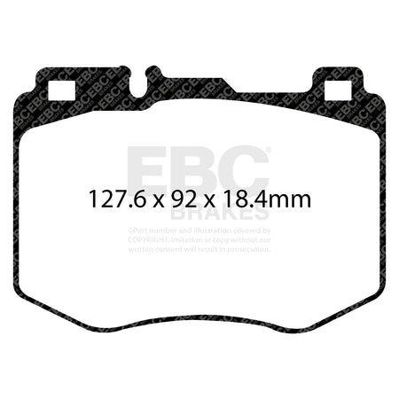 EBC Front Ultimax Brake Pads - Mercedes-Benz E-Class (S213) / Mercedes-Benz E-Class (W213) (DPX2210) — view 2