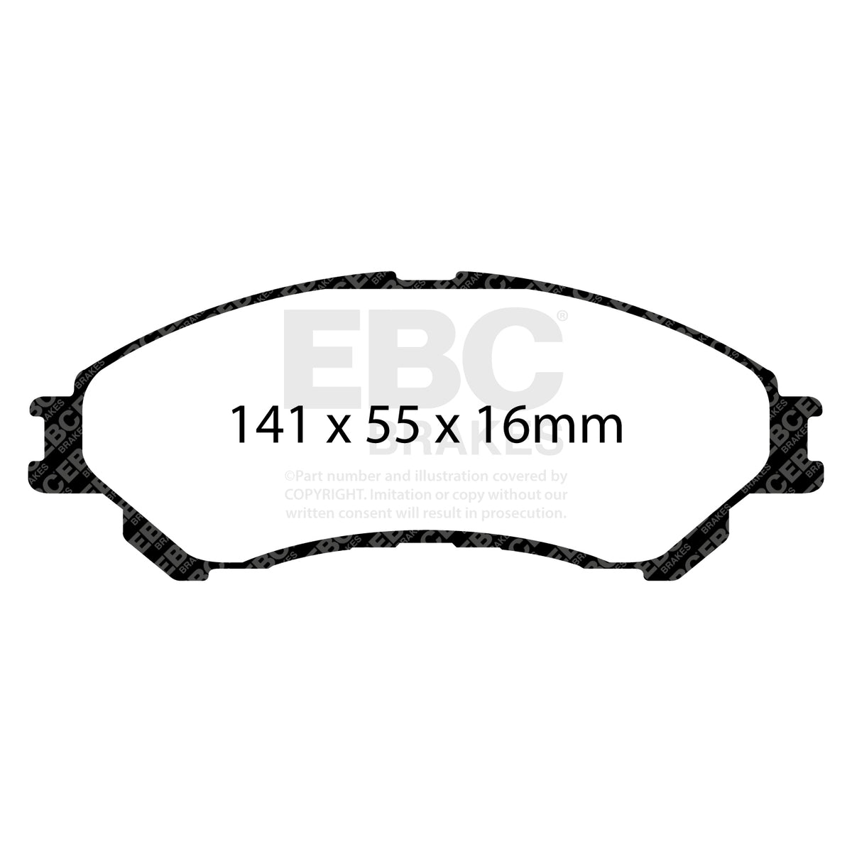 EBC Front Ultimax Brake Pads - Suzuki Sx4 S-cross / Suzuki Vitara (DPX2217) — view 2