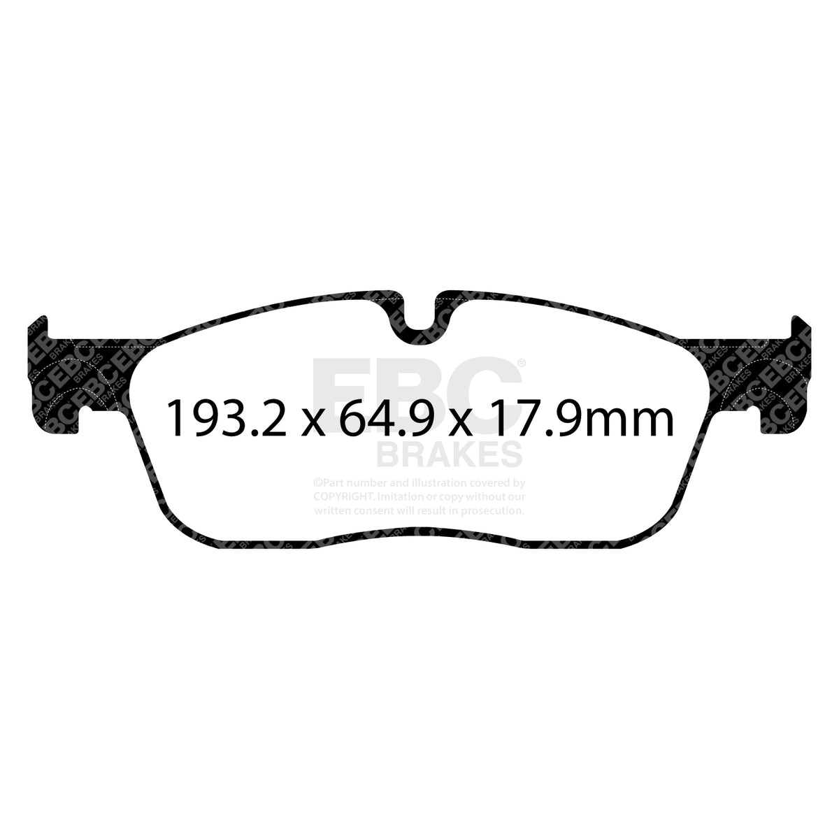 EBC Front RedStuff Brake Pads - Jaguar XF (X260) / Jaguar Xe (DP32251C) — view 2