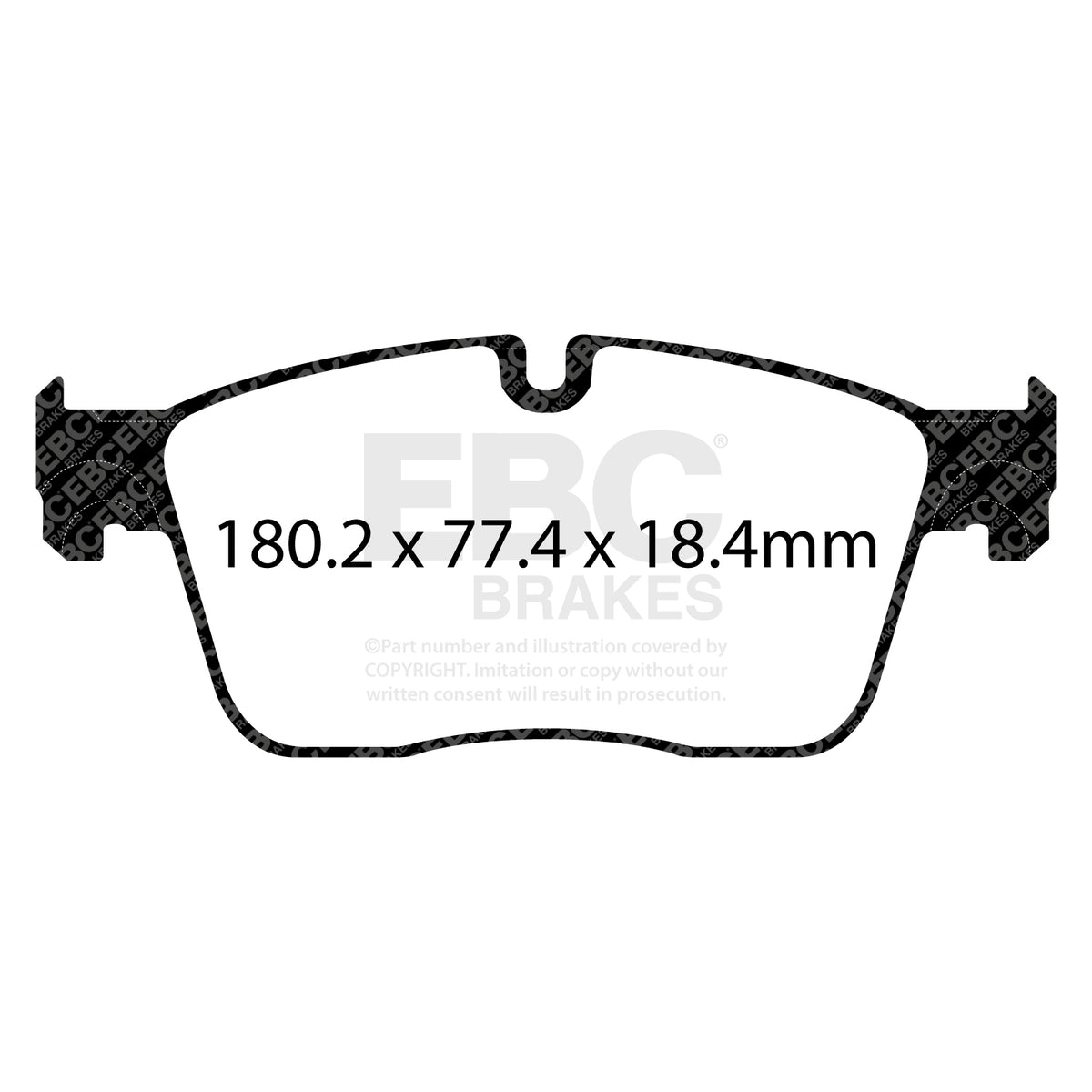 EBC Front YellowStuff Brake Pads - Jaguar XF (X260) / Jaguar Xe (DP42253R) — view 2
