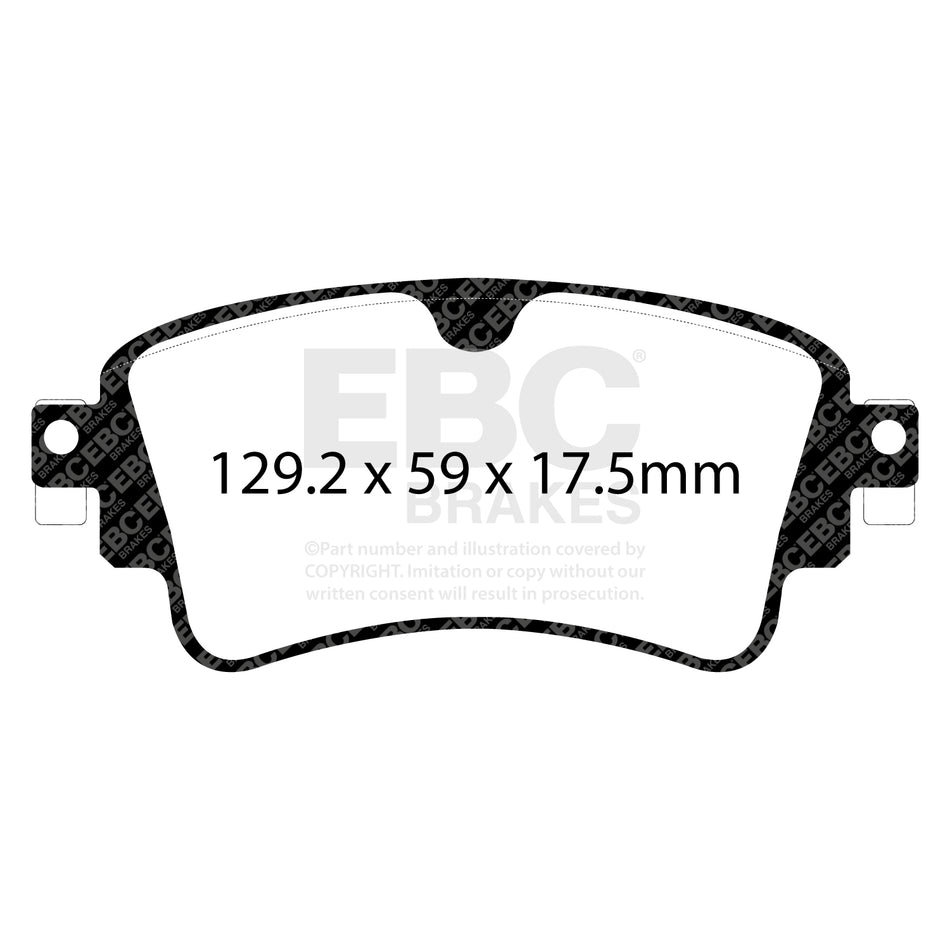 EBC Rear BlueStuff Brake Pads - Audi S4 / Audi S5 (DP52254NDX) — view 2