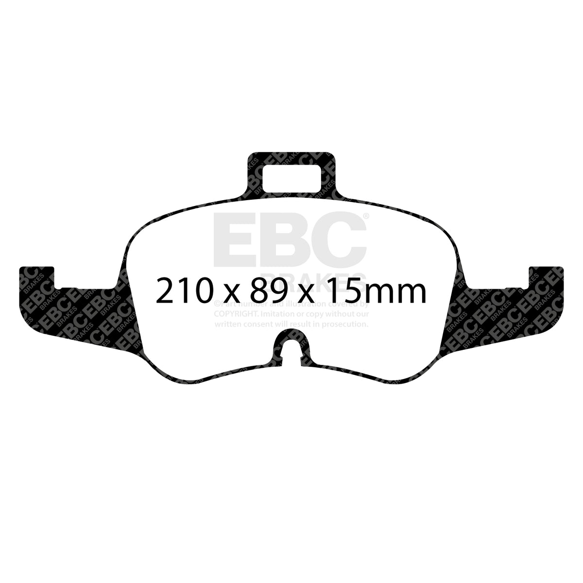EBC Front RedStuff Brake Pads - Audi Tts quattro / Audi TT (DP32256C) — view 2