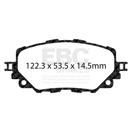 EBC Front YellowStuff Brake Pads - Mazda MX-5 / Mazda MX-5 Rf (DP42263R) — view 2