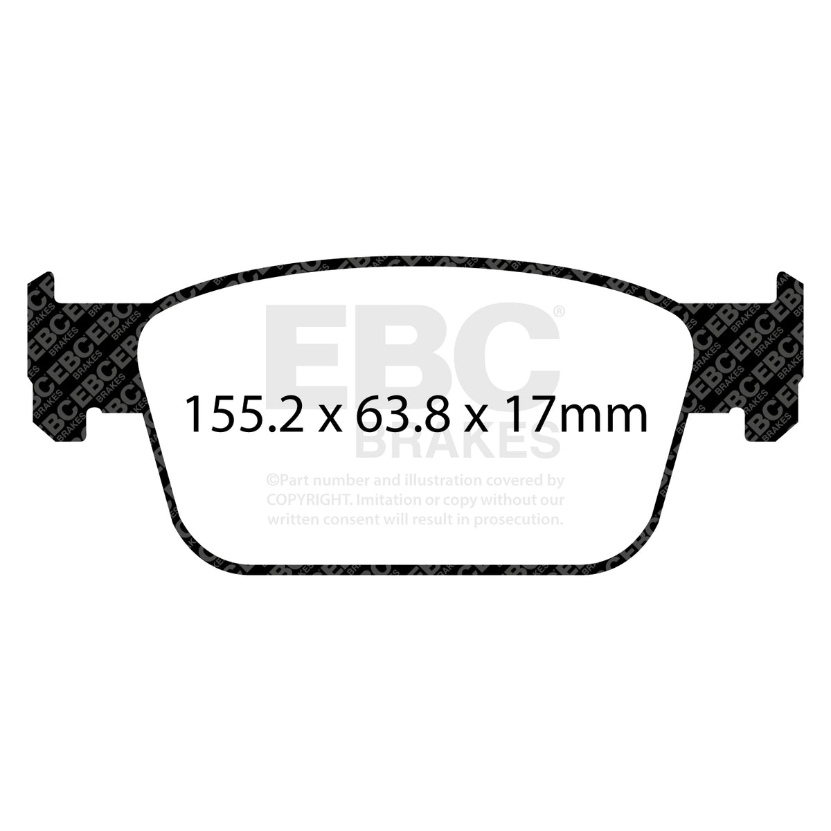 EBC Front Ultimax Brake Pads - Audi A5 / Audi A4 (DPX2273) — view 2