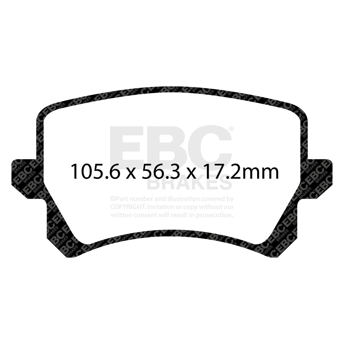 EBC Rear BlueStuff Brake Pads - Audi Rsq3 (DP52278NDX) — view 2