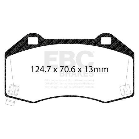 EBC Front BlueStuff Brake Pads - Mazda MX-5 / Mazda MX-5 Rf (DP52286NDX) — view 2