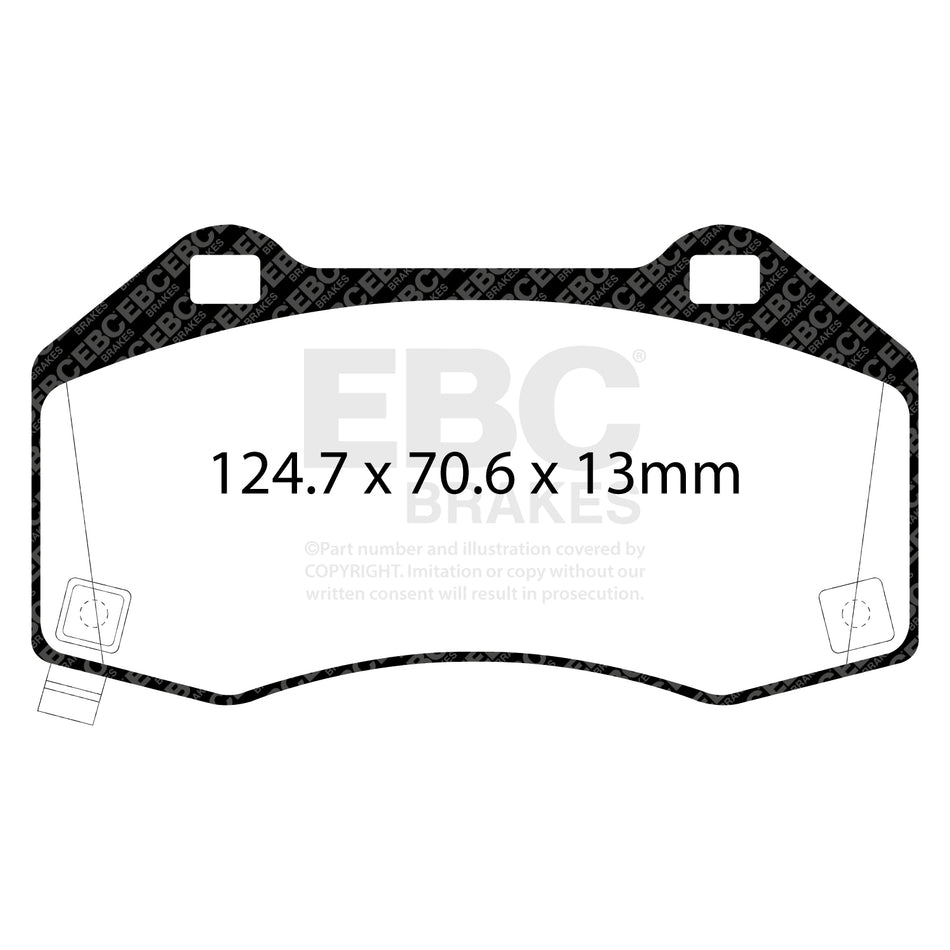 EBC Front BlueStuff Brake Pads - Mazda MX-5 / Mazda MX-5 Rf (DP52286NDX) — view 2