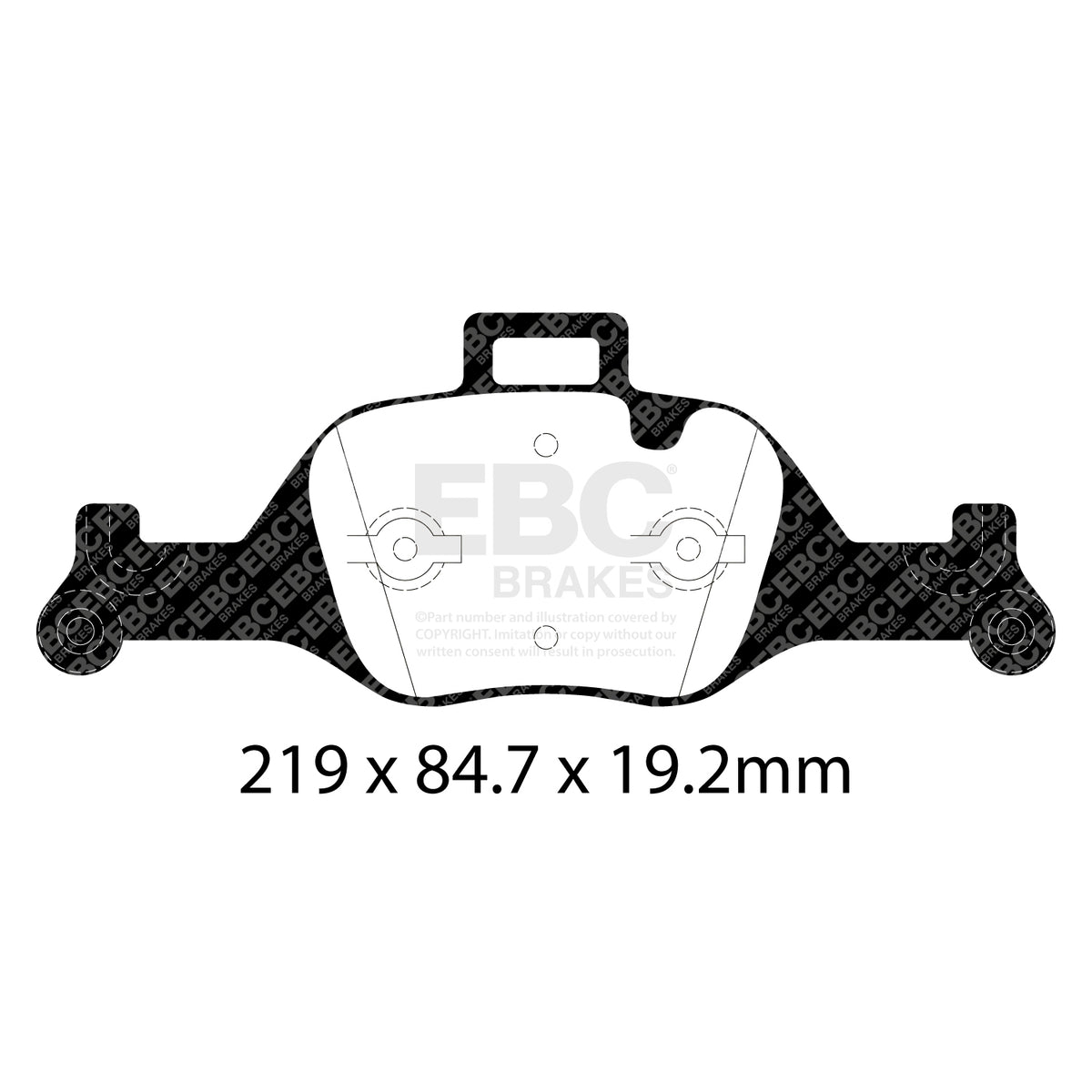EBC Front BlueStuff Brake Pads - BMW X4 (G02) / BMW X3 (G01) (DP52289NDX) — view 2