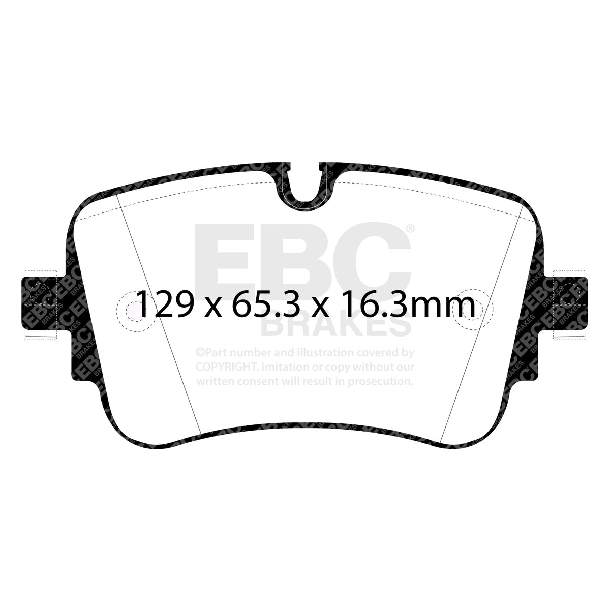 EBC Rear YellowStuff Brake Pads - Audi Q7 / Audi A7 quattro (DP42299R) — view 2