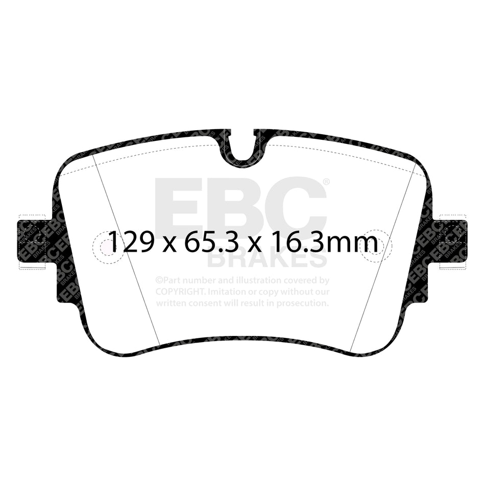 EBC Rear YellowStuff Brake Pads - Audi Q7 / Audi A7 quattro (DP42299R) — view 2
