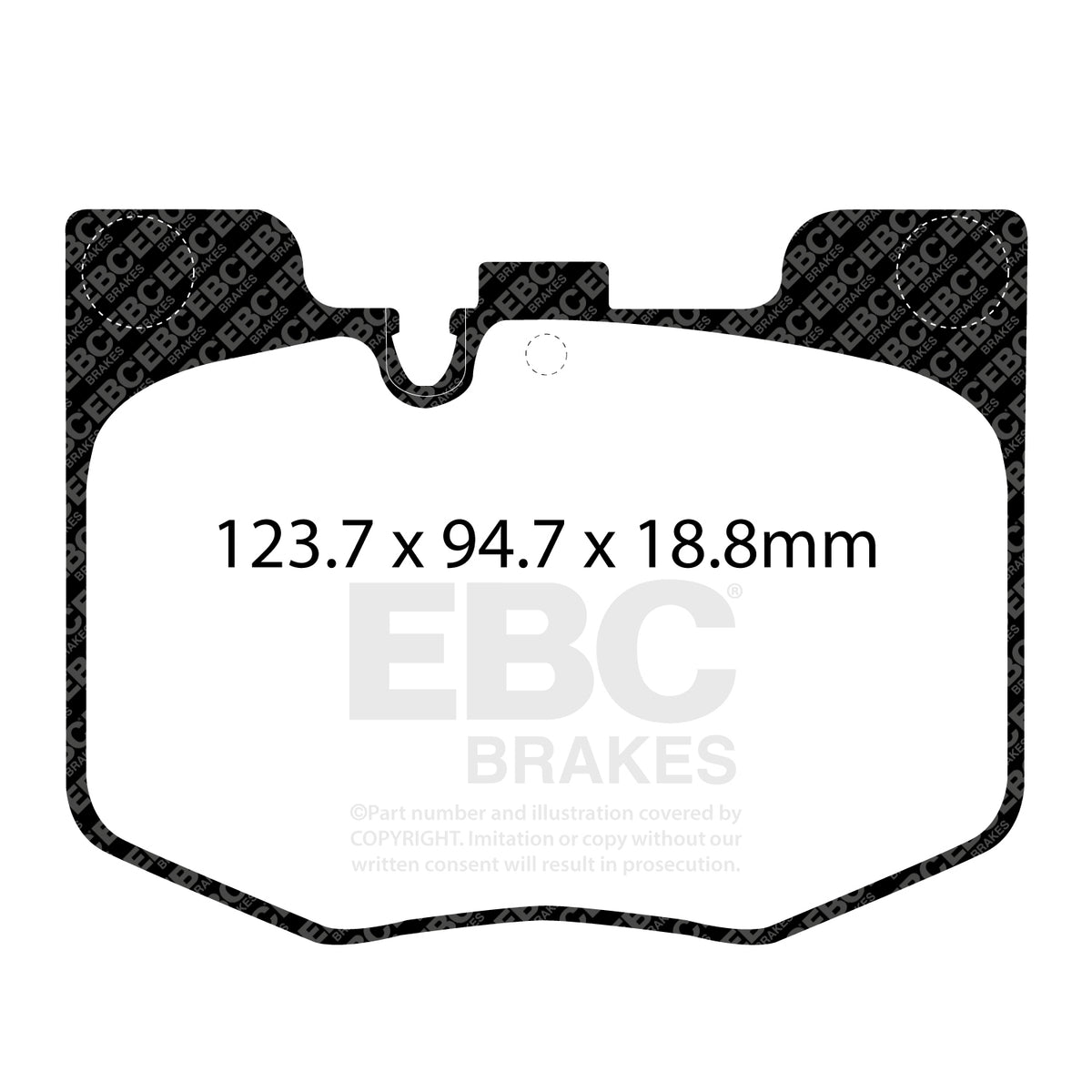 EBC Front Racing RP-1 Brake Pads - BMW 3 Series (G20) / BMW 3 Series (G21) (DP82302RP1) — view 2