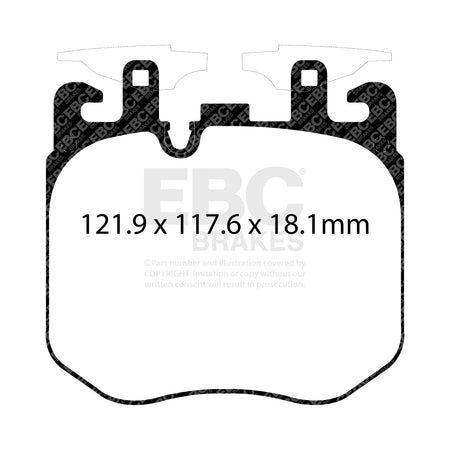 EBC Front BlueStuff Brake Pads - BMW X5 (G05) / BMW 7 Series (G11) (DP52304NDX) — view 2