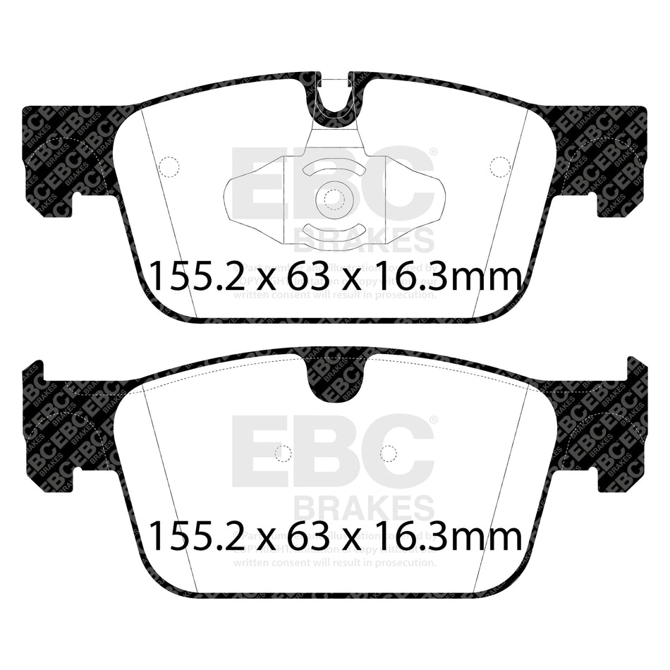 EBC Front YellowStuff Brake Pads - Volvo V90 / Volvo Xc60 (2nd Gen) (DP42305R) — view 2