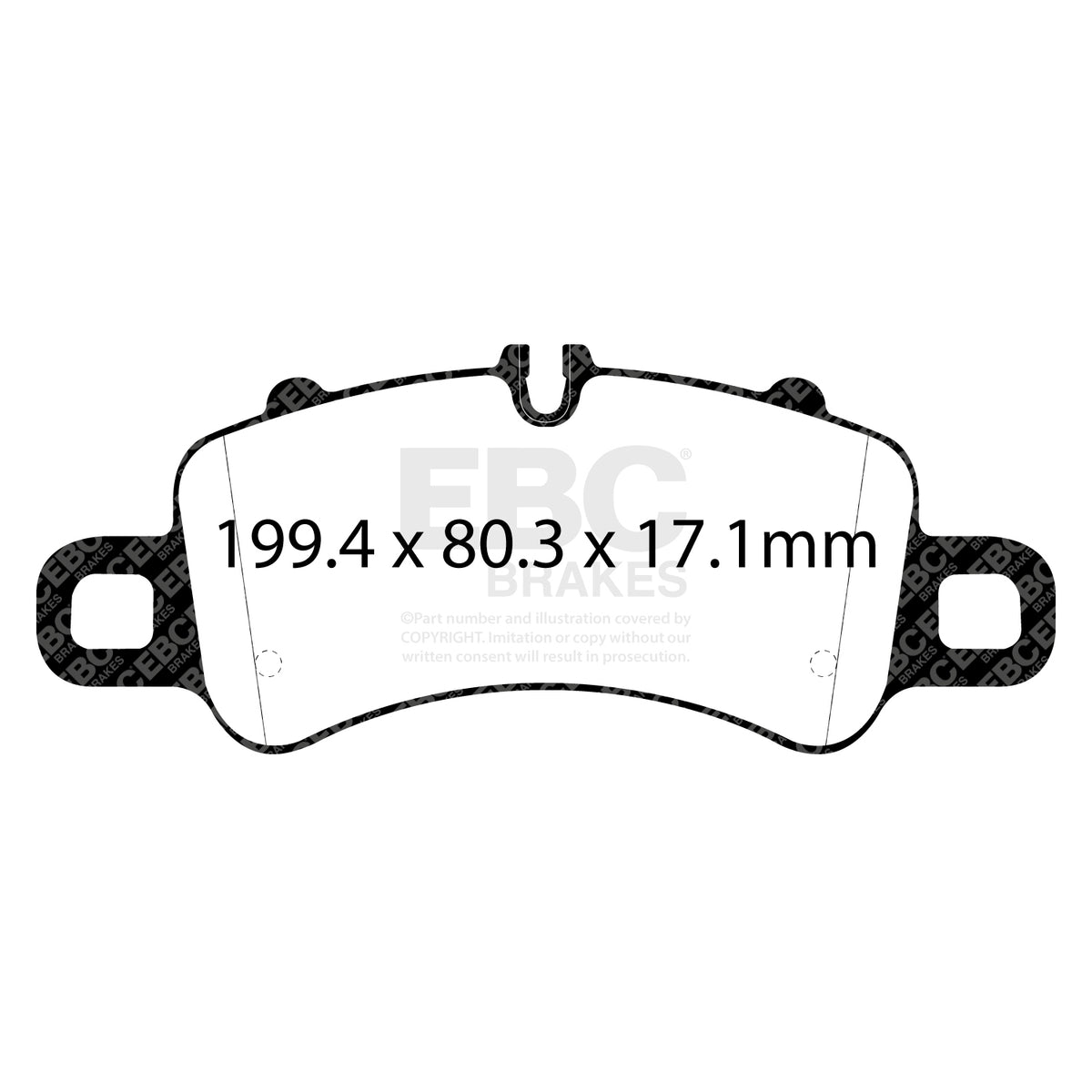 EBC Front Racing RP-1 Brake Pads - Porsche 911 (992) / Porsche 911 (991|2) (DP82307RP1) — view 2
