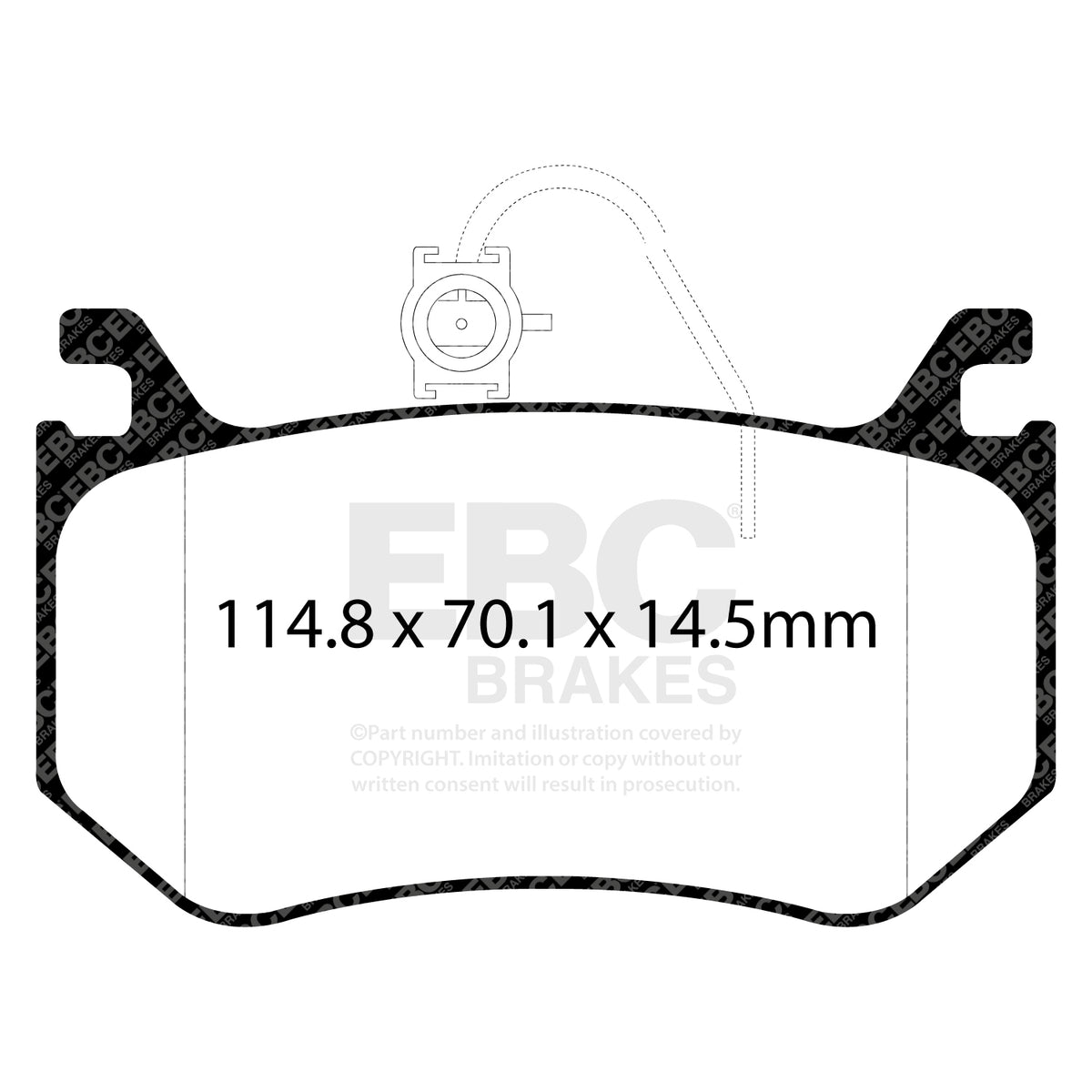 EBC Rear BlueStuff Brake Pads - Alfa Romeo Giulia (952) / Alfa Romeo Stelvio (DP52326NDX) — view 2