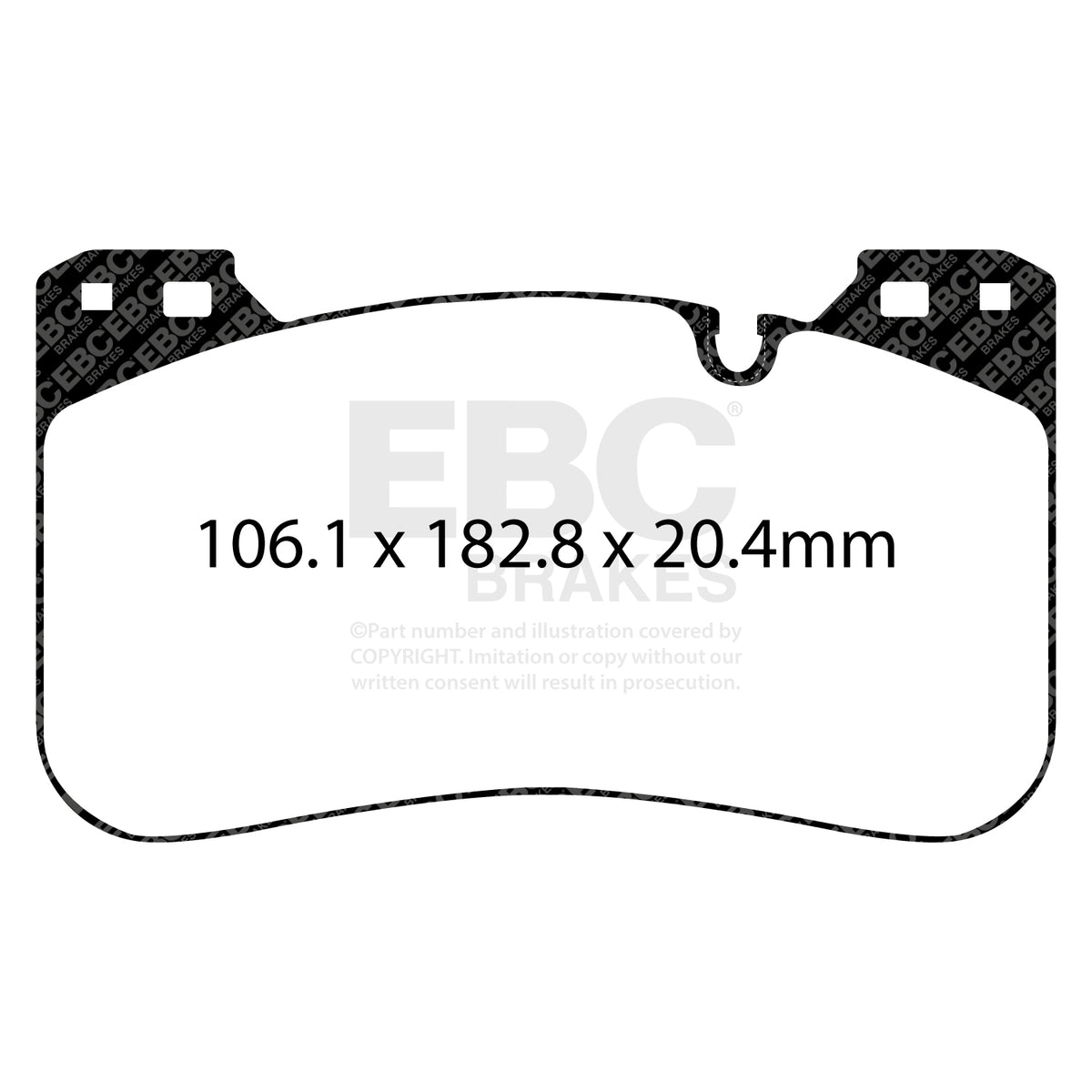 EBC Front RedStuff Brake Pads - BMW M8 / BMW M8 Competition (DP32331C) — view 2