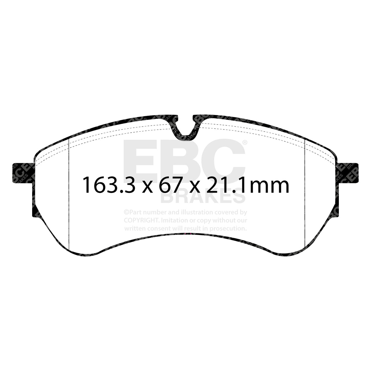 EBC Front Ultimax Brake Pads - Man Commercial Tge / Volkswagen Commercial Crafter Cr35 (DPX2338) — view 2