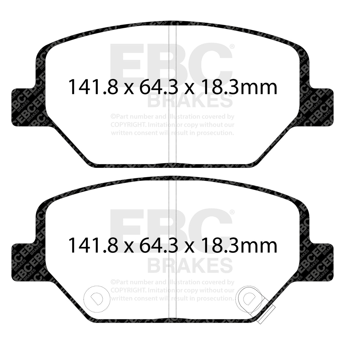 EBC Front Ultimax Brake Pads - Opel Insignia Grand Sport / Opel Insignia Sport Tourer (DPX2351) — view 2
