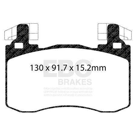EBC Front BlueStuff Brake Pads - Genesis G70 / Kia Stinger (DP52356NDX) — view 2