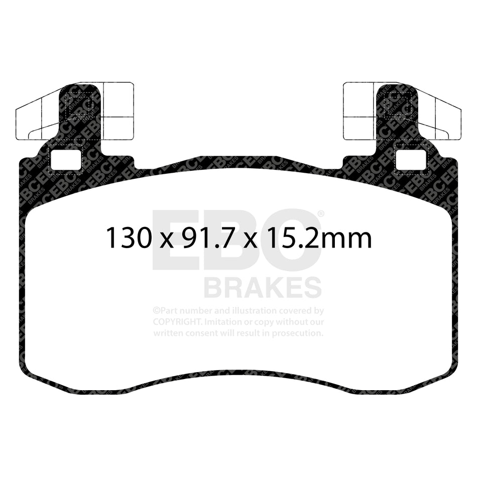 EBC Front BlueStuff Brake Pads - Genesis G70 / Kia Stinger (DP52356NDX) — view 2