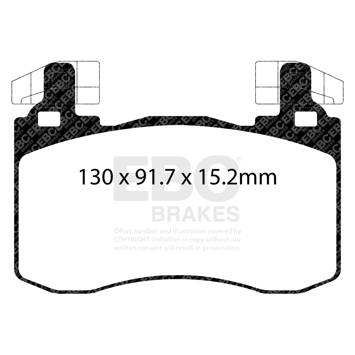 EBC Rear Ultimax Brake Pads - Genesis G70 (DPX2357) — view 2