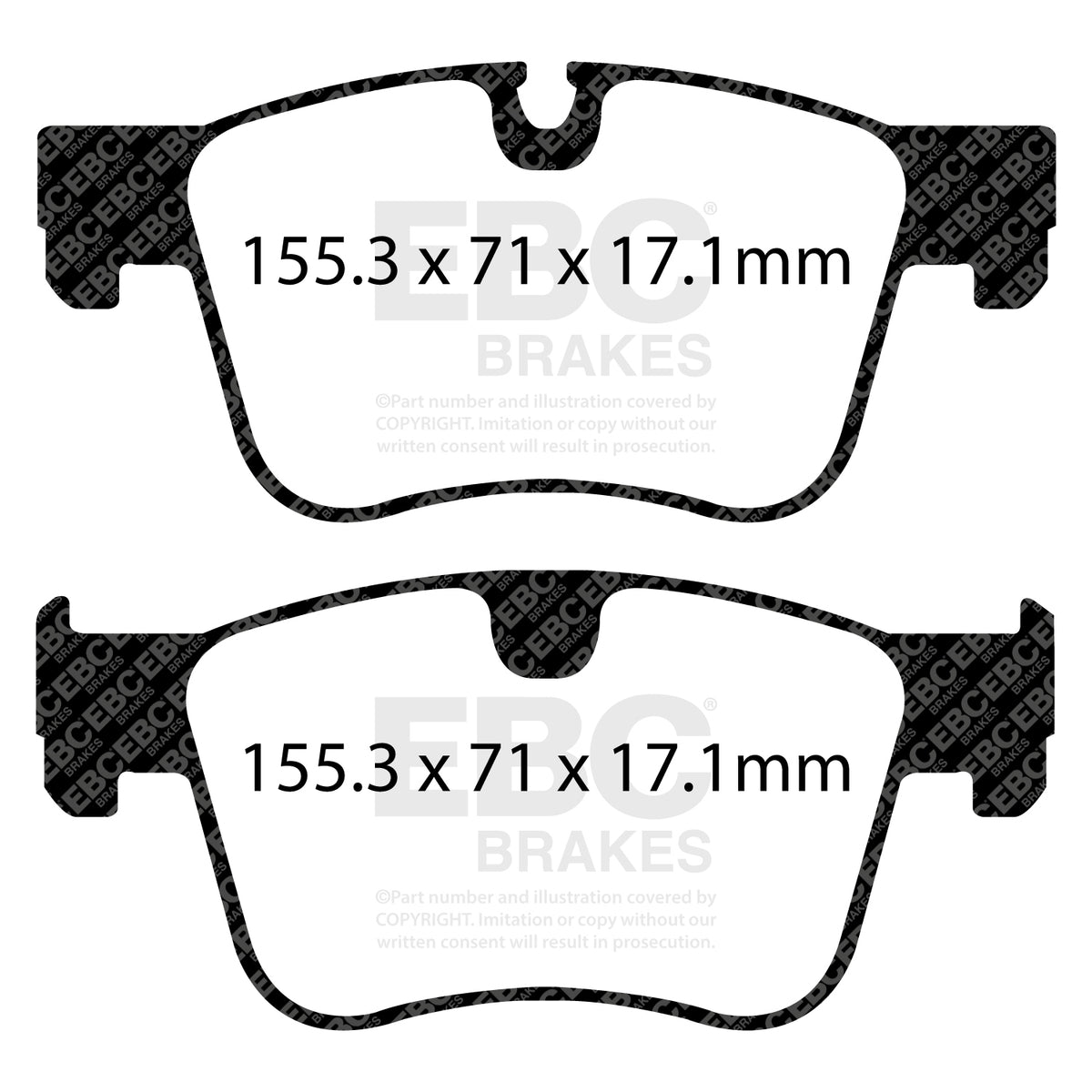EBC Front Ultimax Brake Pads - Peugeot 3008 / Opel Grandland X (DPX2359) — view 2