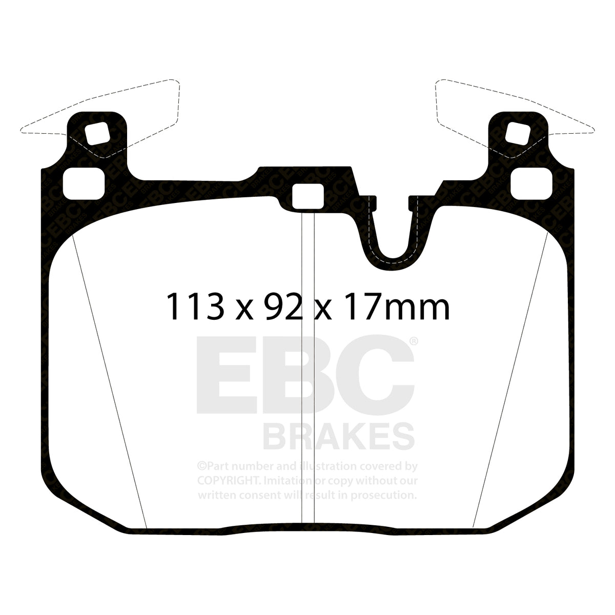 EBC Front RedStuff Brake Pads - BMW M4 / BMW M3 (DP32360C) — view 2