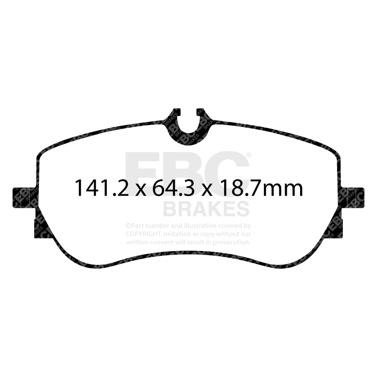 EBC Rear GreenStuff Brake Pads - Volkswagen Commercial Amarok (DP62364) — view 2